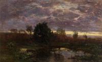Boudin, Eugene - Pond at Sunset